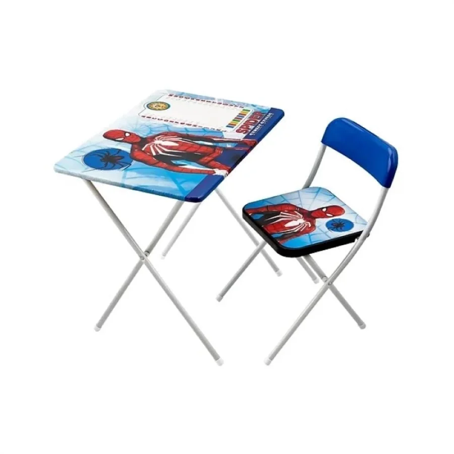 Vardem Çocuk Ders Çalışma Masası ve Sandalyesi - Spiderman