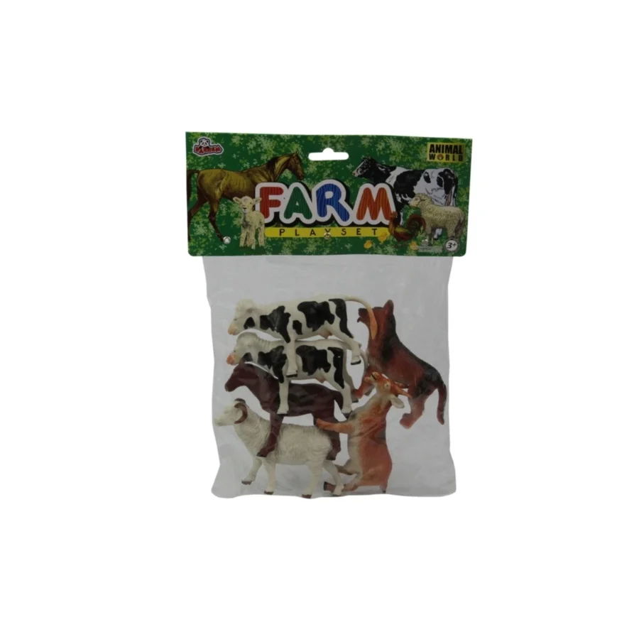Vardem Poşetli 6 Lı Çiftlik Hayvanları 13cm