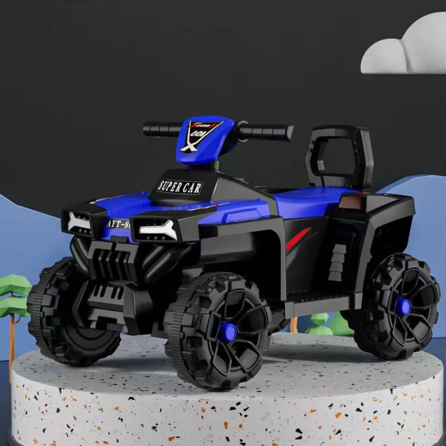 Yeni Nesil 6V Çocuk Kumandalı 4x4 ATV – LED Işık ve Müzik Özellikli Akülü Arazi Aracı