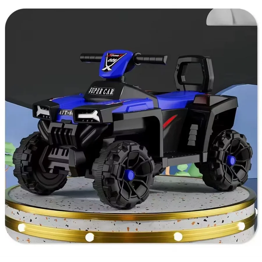 Yeni Nesil 6V Çocuk Kumandalı 4x4 ATV – LED Işık ve Müzik Özellikli Akülü Arazi Aracı