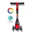 Babymiss Işıklı 3 Tekerlekli Çocuk Scooter – 3 Kademeli Yükseklik Ayarı - Kırmızı