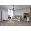 2KA Bonny White Sedir Karyolalı Çocuk Odası Takımı
