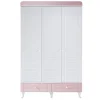 2KA Cover Pink 3 Kapılı Dolap