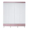2KA Joy Pink 4 Kapılı Dolap