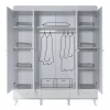 2KA Joy White 4 Kapılı Dolap