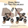 4 Baby AB-310 Active Gold Çift Yönlü Bebek Arabası - Antrasit