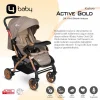 4 Baby AB-310 Active Gold Çift Yönlü Bebek Arabası - Kahve