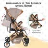 4 Baby Drone Travel Sistem Bebek Arabası Gold / Kahve