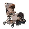 4 Baby Drone Travel Sistem Bebek Arabası Gold / Kahve
