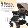 4 Baby Olympus Gold Çift Yönlü Bebek Arabası Gri