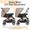 4 Baby Olympus Gold Çift Yönlü Bebek Arabası Kahve