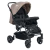 4 Baby Olympus Siyah Çift Yönlü Bebek Arabası Kahve
