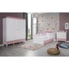 Aqua Pink 4 Kapılı Kapitoneli Bebek Odası Takımı