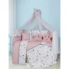 Aras Bebe Safari Uyku Seti 70x130-Pembe