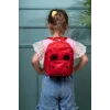 Babymiss Çocuk Sırt Çantası Kedi Desenli Anaokulu Çantası - Kırmızı