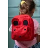 Babymiss Çocuk Sırt Çantası Kedi Desenli Anaokulu Çantası - Kırmızı