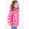 Babymiss Kız Çocuk Tavşan Baskılı Ekstra Dolgulu İçi Yumuşak Polarlı Kapüşonlu Şişme Mont