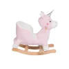 Babymiss Sallanan Ahşap Ayaklı Peluş Unicorn Koltuk