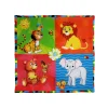 Babymol Neşeli Hayvanlar Oyuncaklı Oyun Minderi 75x75 cm Karışık Renkli
