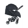 Be-Be Alpine Çift Yönlü Kabin Boy Bebek Arabası - Siyah