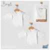 Begi İkili İç Zıbın Bebek Body - Beyaz