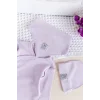 Begi Ters Dikişli Yandan Çıtçıtlı Bebek Tulum Lila - 0-3 Ay
