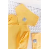 Begi Ters Dikişli Yandan Çıtçıtlı Bebek Tulum Sarı - 0-3 Ay