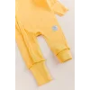 Begi Ters Dikişli Yandan Çıtçıtlı Bebek Tulum Sarı - 0-3 Ay