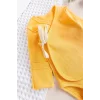 Begi Ters Dikişli Yeni Doğan Kruvaze Çıt Çıtlı Body Zıbın - Sarı