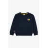 Haribo Kabartma Unisex Çocuk Sweatshirt - Lacivert