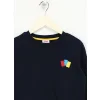 Haribo Kabartma Unisex Çocuk Sweatshirt - Lacivert