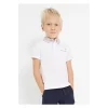 Mayoral Erkek Çocuk Polo Yaka T-shirt Beyaz 3152