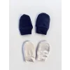 Pierre Cardin Bebek Yenidoğan 2 Çift Eldiven Takımı Bebek Eldiveni