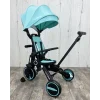 Üç Tekerlekli Katlanır Çift Yönlü Ebeveyn Kontrollü Çocuk Bisikleti - Turkuaz