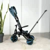 Üç Tekerlekli Katlanır Çift Yönlü Ebeveyn Kontrollü Çocuk Bisikleti -Yeşil