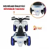 Uj Toys Müzikli ve Led Işıklı Akülü Atv 6V Ranger Beyaz