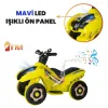 Uj Toys Müzikli ve Led Işıklı Akülü Atv 6V Ranger Sarı