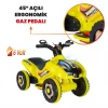 Uj Toys Müzikli ve Led Işıklı Akülü Atv 6V Ranger Sarı