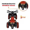 Uj Toys Müzikli ve Led Işıklı Akülü Atv 6V Ranger Siyah