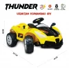 Uj Toys Thunder 12V Akülü Araba Sarı