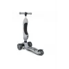 UniCare Smart Oturaklı Çocuk Scooter 3 Tekerlekli Led Işıklı Scooter Yükseklik Ayarlı - Gri