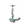 UniCare Smart Oturaklı Çocuk Scooter 3 Tekerlekli Led Işıklı Scooter Yükseklik Ayarlı - Gri