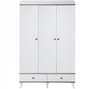 2KA Bonny White 3 Kapılı Dolap