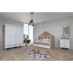 2KA Bonny White 4 Kapılı Montessori Takım