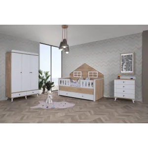 2KA Bonny White Montessori Çocuk Odası Takımı