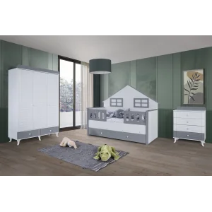 2KA Cover Grey Montessori Çocuk Odası Takımı