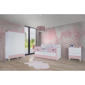 2KA Cover Pink Sedir Karyolalı Çocuk Odası Takımı