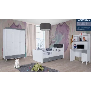 2KA Good Grey Çalışma Masalı Çocuk Odası Takımı