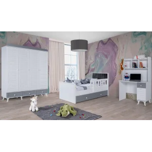 2KA Good Grey Çalışma Masalı Çocuk Odası Takımı