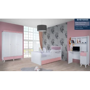 2KA Goody Pink Çalışma Masalı Bebek ve Çocuk Odası Takımı